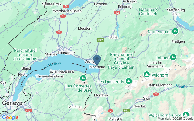 Kaart met locatie Kasteel Chillon